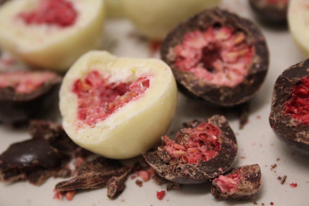 frambozen pralines